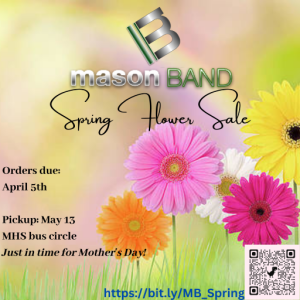 spring flower sale flyer